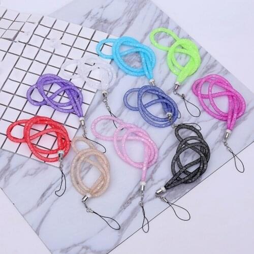 Mobile Phone Lanyard Hanging Neck Rope for Keys USB Cell Phone Crystal Lanyards Phone Accessories