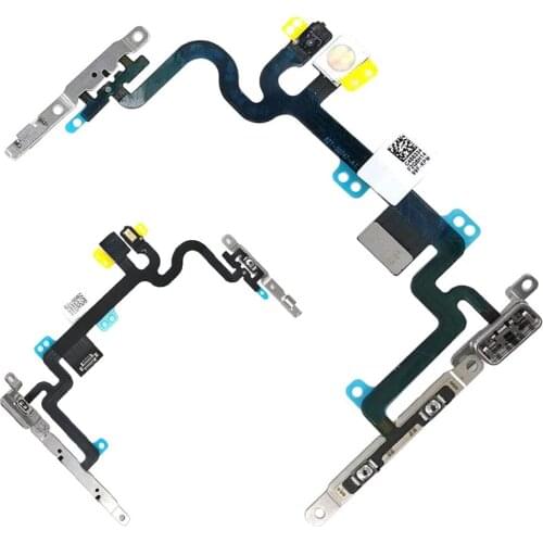 Power Volume Switch Mute Button Flex Cable Ribbon With Bracket Replacement Part For iPhone 7 7Plus 8G 8 Plus