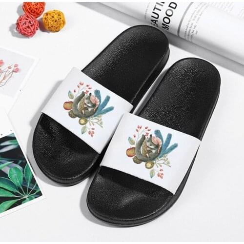 Fashion Slippers Women Summer shoes Cartoon Graphics Beach Slides Sandals Thick Flip Flop Non-slip Soft Sole Couple Casual Shoes