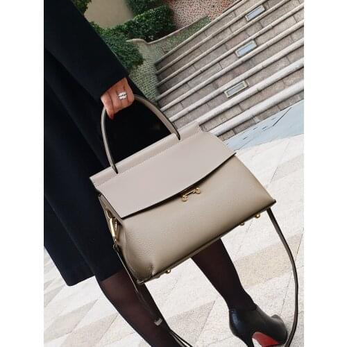 100% Genuine Leather Handbags 2021 New Large-capacity Messenger Versatile Simple Ladies One-shoulder Portable Fashion Luxury Bag