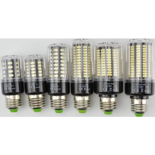 LED Bulb No Flicker 5736 SMD E27 E14 3.5W 5W 7W 9W 12W 15W LED Corn Bulb light 85V-265V Constant Current 28-156LEDs Lamp