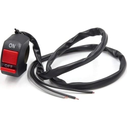 3 Wires Motorcycle Dual Flashing ON/OFF Switch for 7/8 Inch Diameter Handlebar