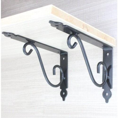 Triangular Iron Bracket Right-Angle Tripod Iron Frames Hardware Wall Thickened Shelfs Partition Load Support Furniture Fixe F1L9