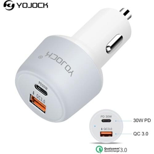 USB C Car Charger QC3.0 Smart Type C Car-Charger Fast Mobile Phone Travel Charger For iPhone X Samsung Xiaomi Power Delivery
