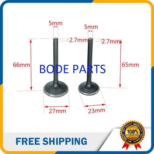 Motorcycle Intake Valve and Exhaust Valves Set Fit For Lifan 125cc 140cc 150cc Motocross ATV Quad Bike GT-112