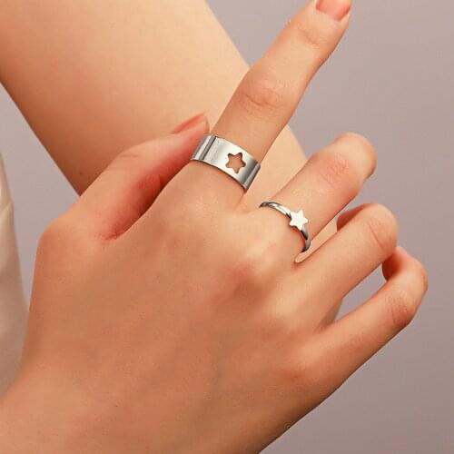 YUEFUZHANG Women's Silver Rings