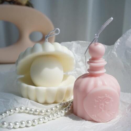 3D Perfume Bottle Silicone Molds Resin Clay Aromatherapy Wax Mold Fondant Cake Decorating Tools Candy Chocolate Moulds Random