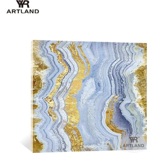 Big size Beautiful oil painting Handmade oil painting on canvas gold line abstarct wall art hanging picture for living room sofa