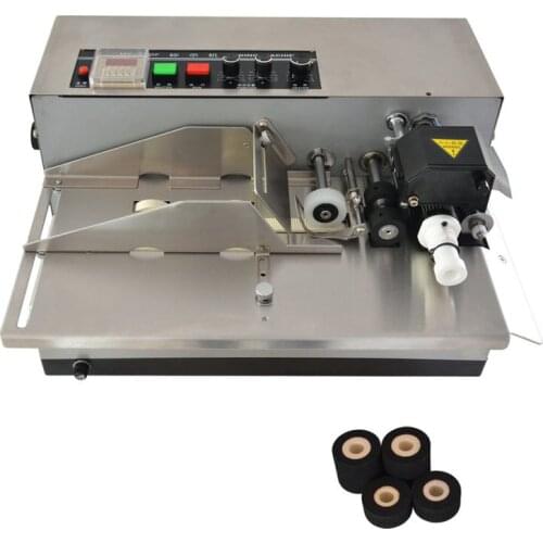 Coding machine for ink roller for food and pharmacy factory