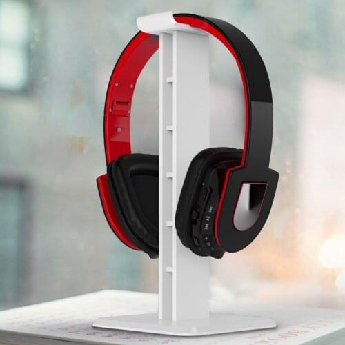 Headphone Holder ABS Stand Lightweight Stable Desktop Bracket With Sticker For Gaming Headphones Headsets, White