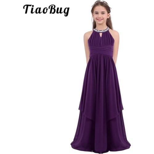Elegant Girls Pageant Dress Little Bridesmaid Dresses Girls Princess Dress Wedding Party First Communion Clothing Kids Vestidos