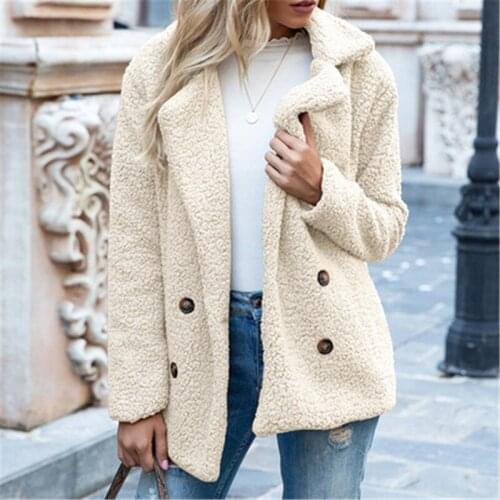 Distressed Jackets Clouds Print Lamb Wool Coats and Jackets Women Winter Streetwear Furry Fleece Warm Cardigan Women Overcoat
