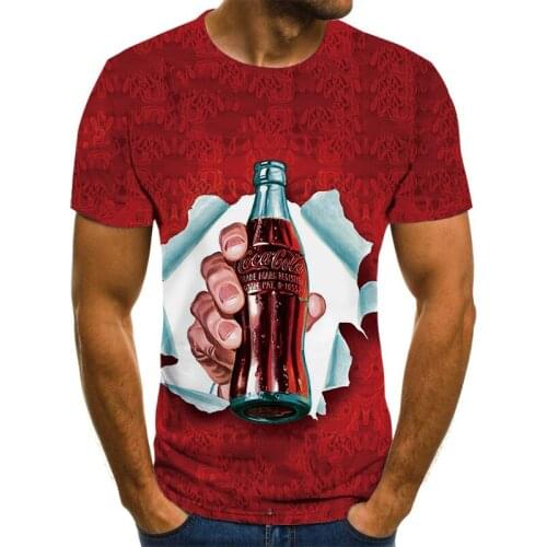 Summer Mens T-shirt Short Sleeve T-shirt Mens O-neck Top 3D Printing T-shirt