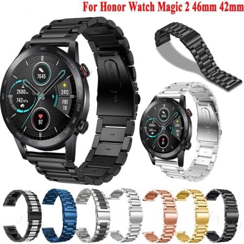 Metal Strap For Honor Watch GS Pro Stainless Steel Bracelet Band For Honor Magic Watch 2 46mm 42MM 46MM Correa Band