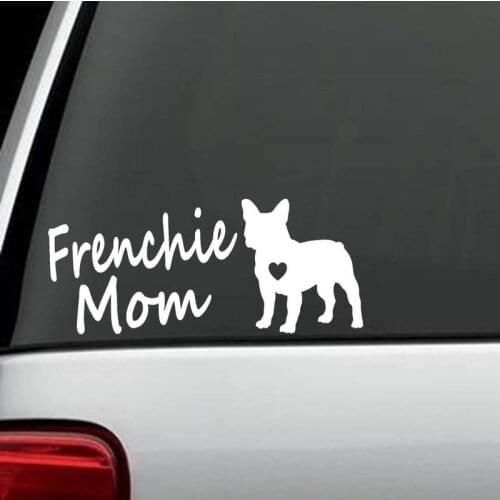 7.5" Wide Frenchie Mom French Bulldog Decal Sticker