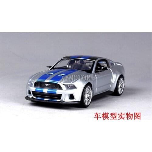 New Maisto 32361 1:24 For Ford GT Mustang 2014 Diecast Model Car Toys Gifts Silver for Display Ornaments Metal,Plastic,Rubber