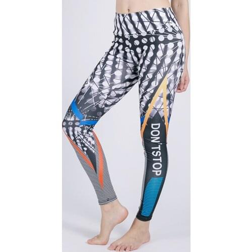 New Sexy Print High Waist Yoga Pants Sports Stretched Gym Clothes Spandex Running Tights Women Fitness Sports Yoga Leggings