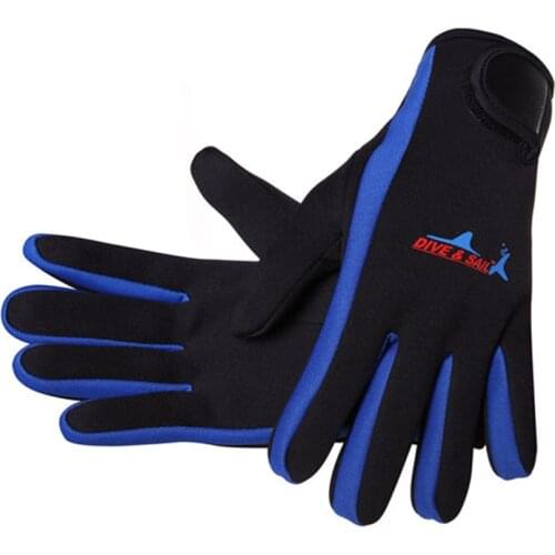DIVE&SAIL 1.5mm Swimming diving neoprene Glove With Magic Stick Anti-Slip Gloves Keep Warm For Winter Diving