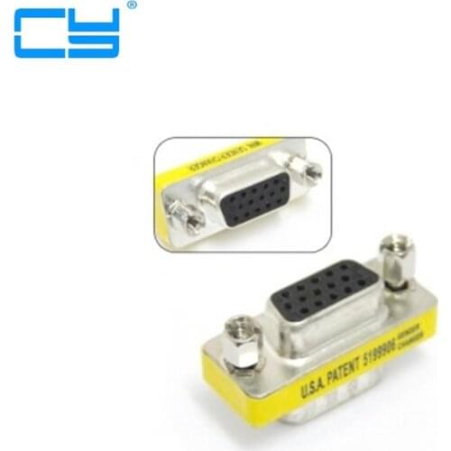 VGA HD15 Female to Female Mini Gender Changer Adapter connector