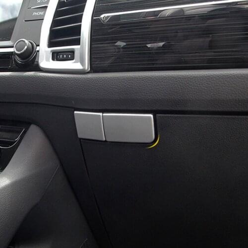 2PCS/Set Auto Copilot Storage Box Switch Button Decoration Sequins Stickers For Skoda Kodiaq Modified Car Interior Accessories