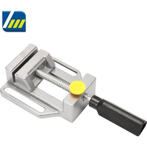 Aluminum Alloy Flat Vise For Electric Drill Stand Bracket Multifunction Drill Press Vise Table Drilling Holder Woodworking