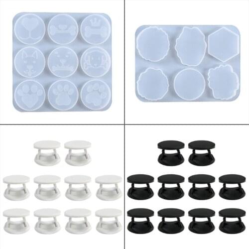 R58E Cellphone Grip Holder Silicone Mould DIY Crafts Casting Tool Mobile Phone Socket Epoxy Resin Mold