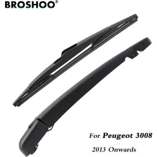 BROSHOO Car Rear Wiper Blade Blades Back Windscreen Wiper Arm For Peugeot 3008 Hatchback (2013 Onwards) 305mm Auto Styling