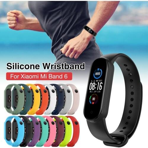 Sport Bracelet For Xiaomi Mi Band 5/6 Strap Silicone TPU Wristband Accessories For Xiaomi Mi Band 6 Straps MiBand 3 4 Bracelets