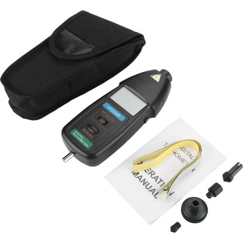 ANENG Professional Photo/Contact Tachometer Handheld LCD Digital Tach Meter Tester DT2236B Digital Tachometer Measuring Tools