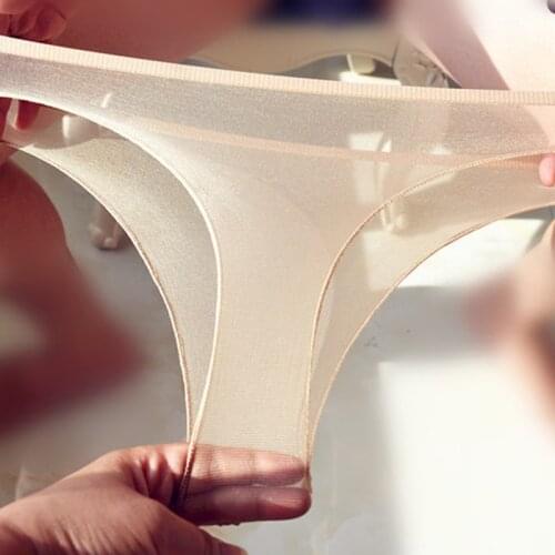 Sexy Mesh Unisex Breathable Underwear Transparent Briefs Transparent Low-waist Briefs Panties Gauze Breathable Sexy Underwear