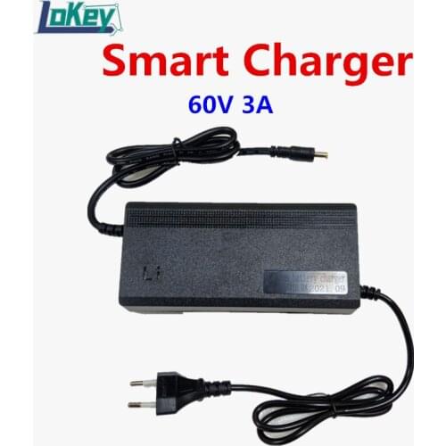 60V 3A Smart Charger 16S 67.2V 17S 71.4V Li ion 19S 69.4V 20S 73V Lifepo4 battery Charger Safe Quiet Plastic Case Fast Charger