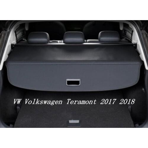 High quality Car Rear Trunk Security Shield Cargo Cover For VW Volkswagen Teramont 2017 2018 ( black, beige)