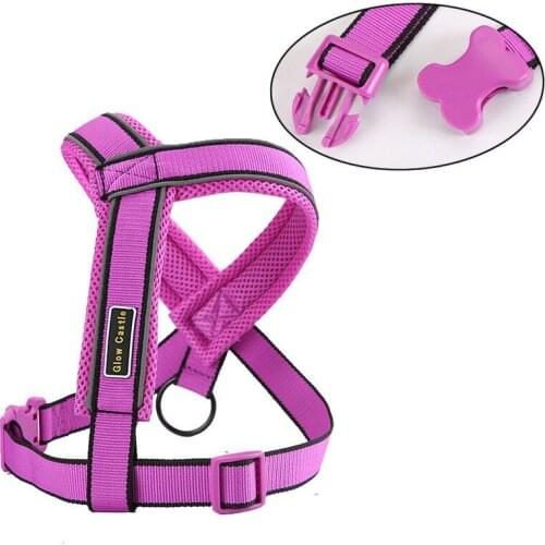 Dog Breast Back Tetoron Mesh Y-shaped Chest Back Color Bone Insert Buckle Dog Breast Sling Good Quality and Many Colors