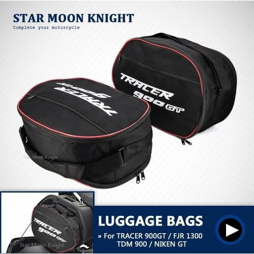 1 pair Motorcycle side luggage bag saddle liner bag for Yamaha TRACER 900GT CITY FJR 1300 / TDM 900 TRACER 900 GT 2018-2019