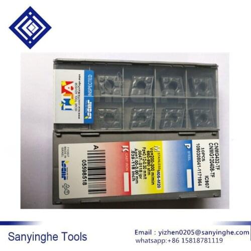 Free shipping high quality sanyinghe 10pcs/lots CNMG120408 TF IC907 cnc carbide turning inserts