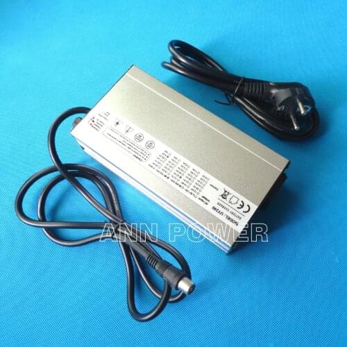 36V 5A LiFePO4 battery charger Output 43.8V 5A aluminum case charger For 36V LiFe battery charging Smart Charger plug can choose
