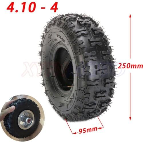 4.10/3.50-4 410/350-4 ATV Quad Go Kart 47cc 49cc Chunky 4.10-4 Tire inner tube Fit All Models 3.50-4 4" tire
