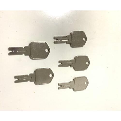5PCS 166 186304 Forklift key for Pollak Clark Yale Hyster For Komatsu Mustang Gradall Gehl for Daewoo Doosan 5133504 A214062