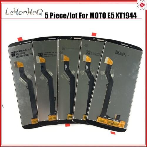 5 Piece/lot 5.7" For Motorola moto E5 XT1944 LCD Display Touch Screen Digitizer Assembly Replacement Parts For Moto E5 LCD