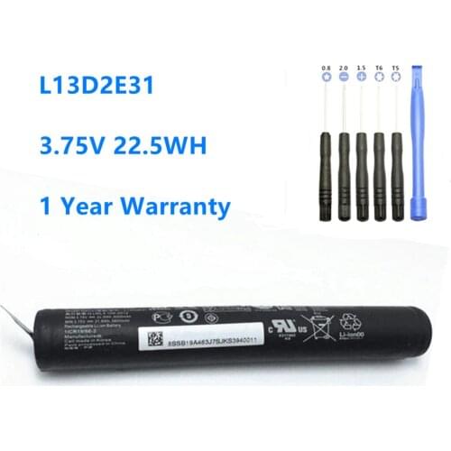 L13D2E31 Tablet Battery for Lenovo Yoga Tablet 8 B6000 B6000-H B6000-F 60044 60043 L13C2E31 3.75V 22.5WH/6000mAh