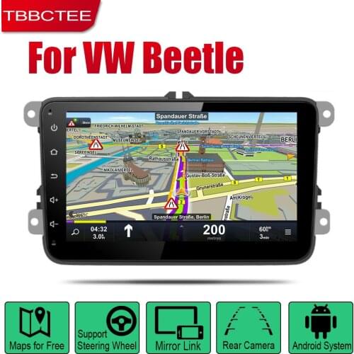 TBBCTEE Android Car GPS Navi for Volkswagen VW Beetle 2011~2018 player Navigation WiFi Bluetooth Mulitmedia system audio stereo