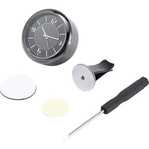 Car Clock Ornaments Auto Watch Air Vents Outlet Clip Luminous Car Dashboard Air Vent Mounting Time Clock Quartz Analog Watch