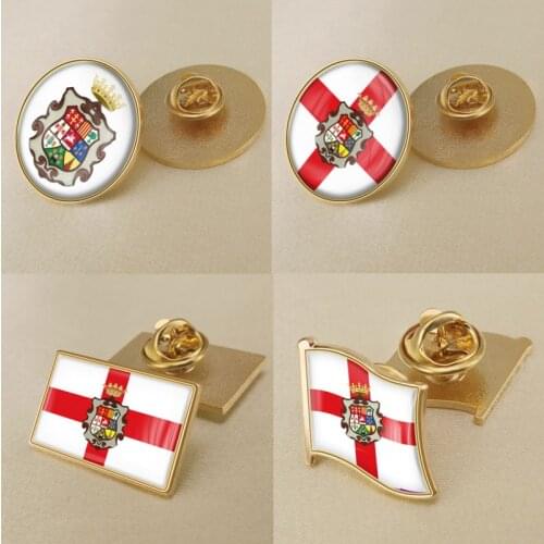 Coat of Arms of Huesca/Uesca Province of Spain Flag Lapel Pins/Broochs/Badges