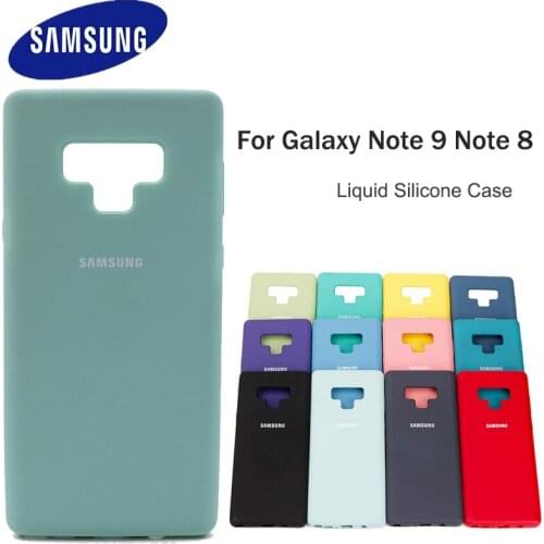 Samsung Galaxy Note 9 8 Liquid Silicone Case TPU Silky Soft-Touch Shell Cover For Galaxy Note 8 9 Full Protective Back Cover