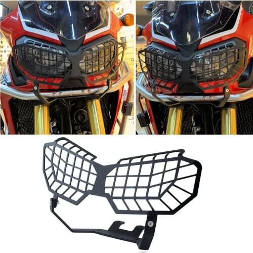 Black Mesh Grill Headlight Guard Cover Protector for Honda CRF1000L Africa Twin 2016 2017 2018 2019 Motorcycle Accessories