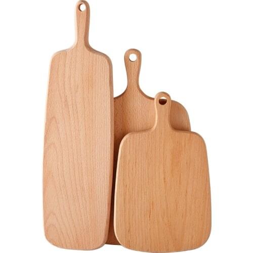 Wooden Pizza Plate Dim Sum Chopping Board Japanese Breadboard Kitchen Cutting Board Sushi Vegetable Meat Cutting Pad