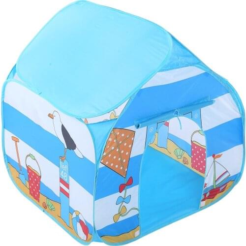 2021 Indoor Baby Kids Gift Childrens Tent Princess Boy Camping Game House Single Outdoor Four-corner House Toy Ocean Ball Pool