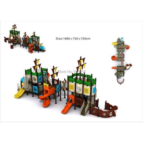 Children pirate boat outdoor playground CIT-PS133