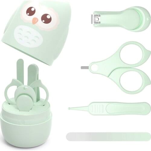 Baby Nail Clipper Set with Storage Box Newborn Nail Clipper Scissors File Tweezers Infant Nail Care Set Nursery Kit Nail Care