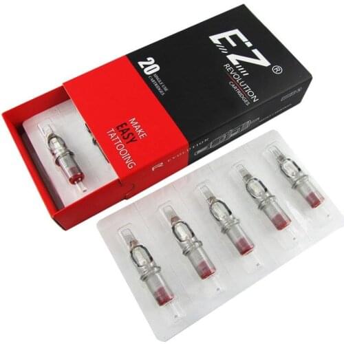 EZ Tattoo Needles Revolution Cartridge Curved /Round Magnum#08 0.25mm for cartridge Tattoo machine and grips 20pcs/lot